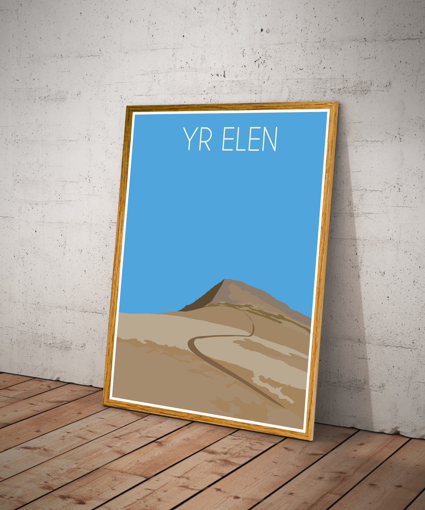 Yr Elen Eryri National Park (Snowdonia) Welsh 3000's poster print