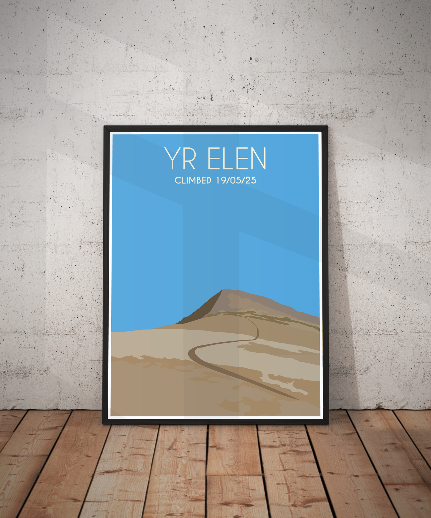 Yr Elen Eryri National Park (Snowdonia) Welsh 3000's poster print