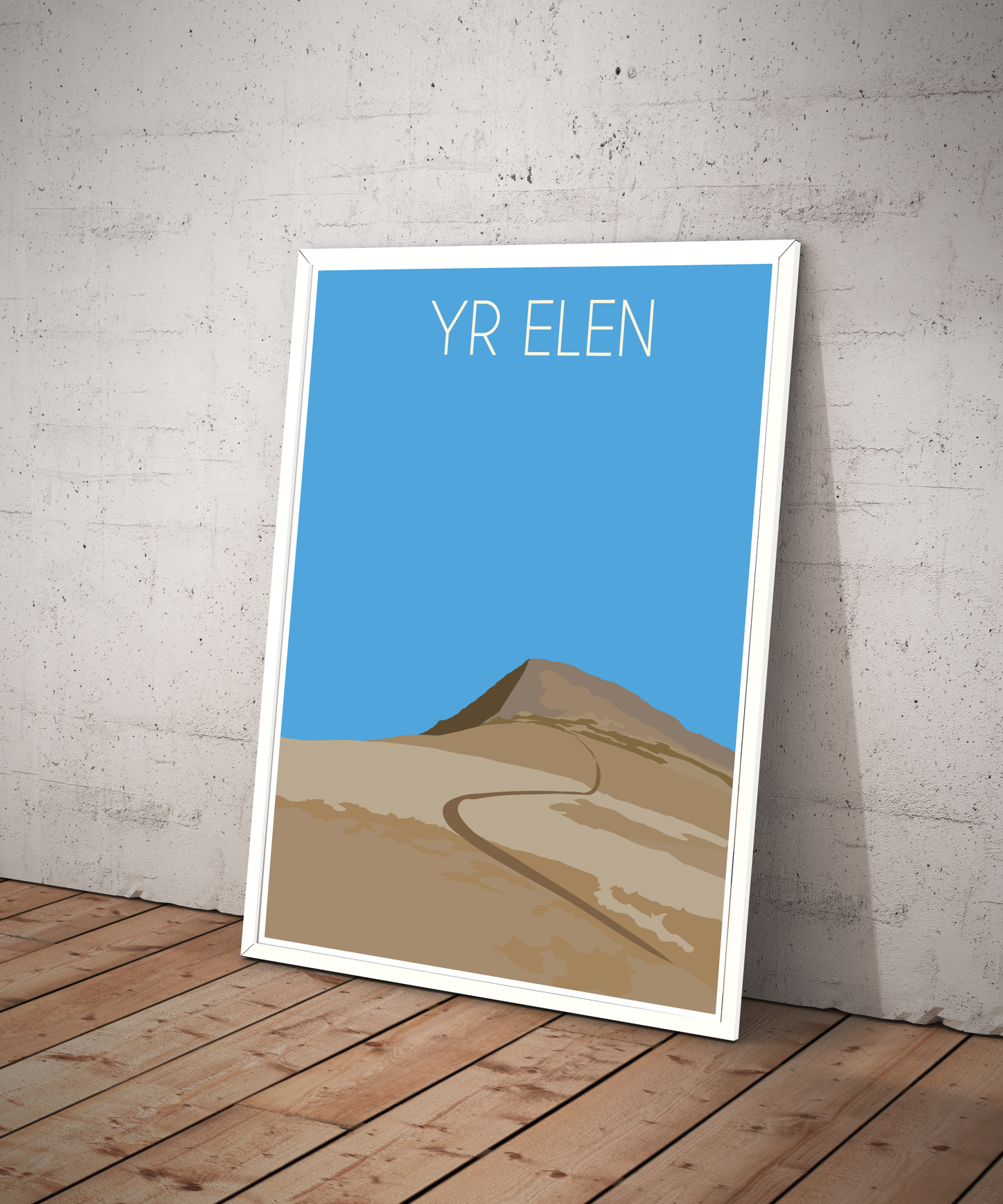 Yr Elen Eryri National Park (Snowdonia) Welsh 3000's poster print