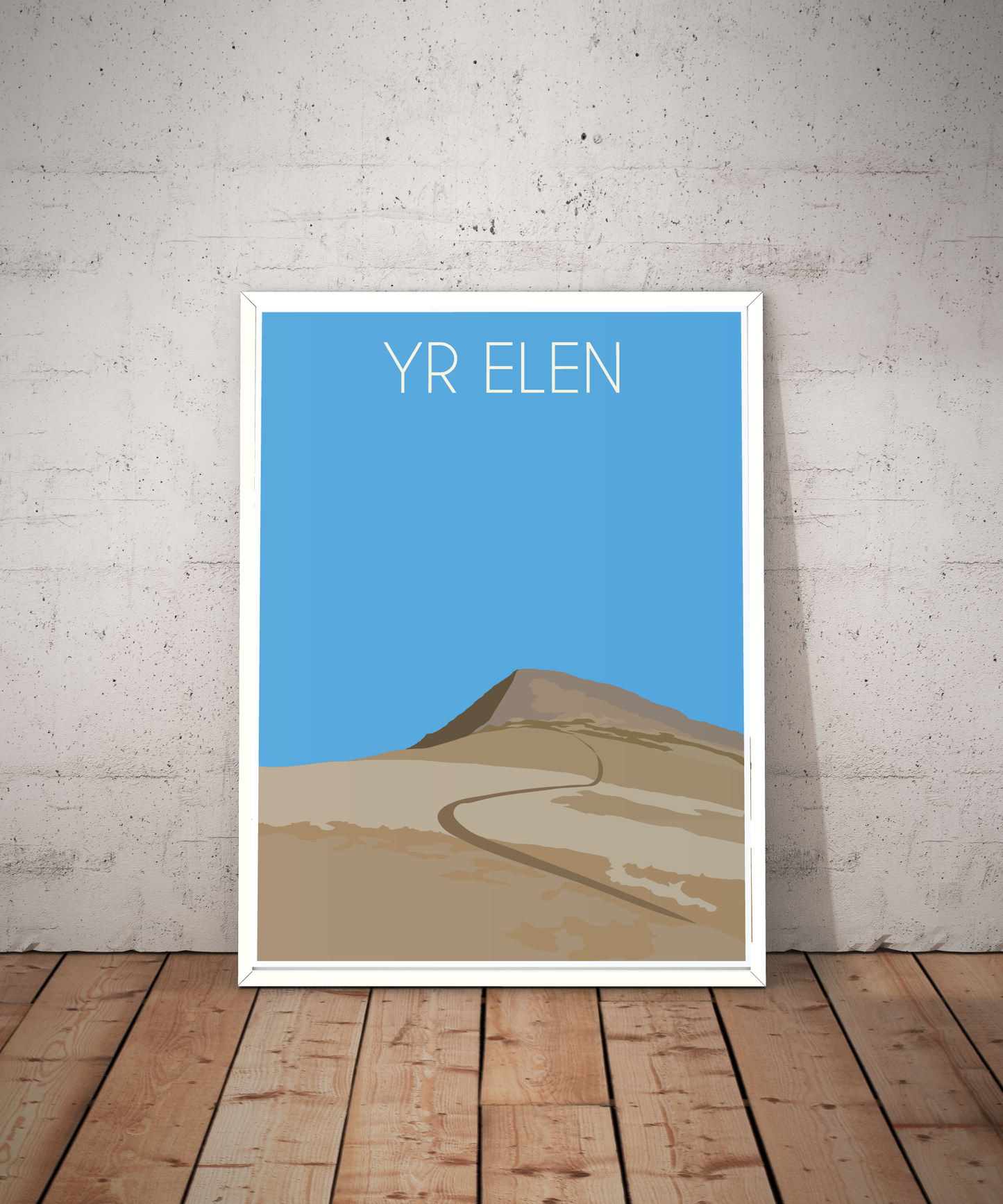 Yr Elen Eryri National Park (Snowdonia) Welsh 3000's poster print