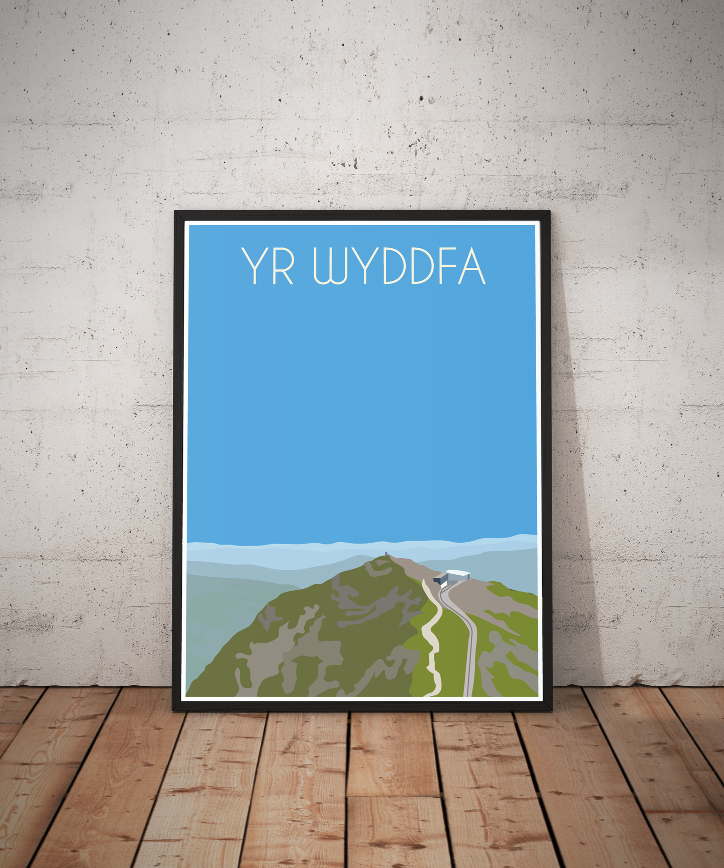 Yr Wyddfa, Snowdon Eryri National Park (Snowdonia) Welsh 3000's poster print