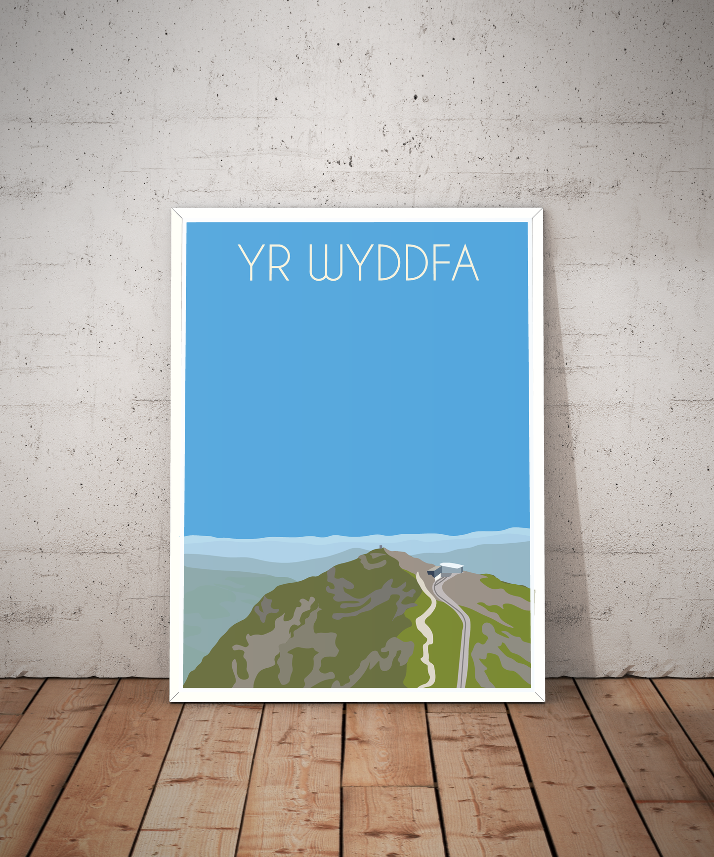 Yr Wyddfa, Snowdon Eryri National Park (Snowdonia) Welsh 3000's poster print