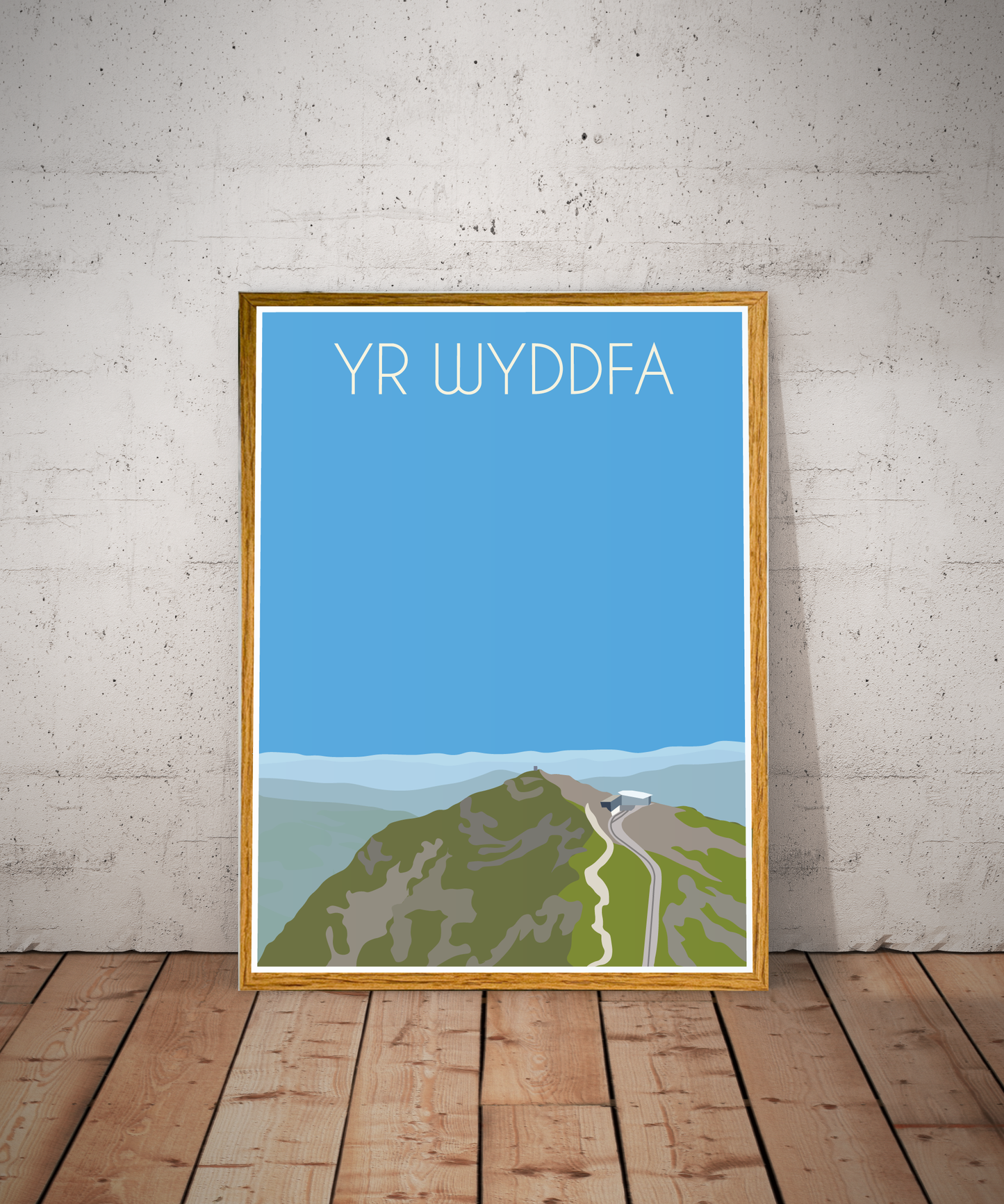 Yr Wyddfa, Snowdon Eryri National Park (Snowdonia) Welsh 3000's poster print