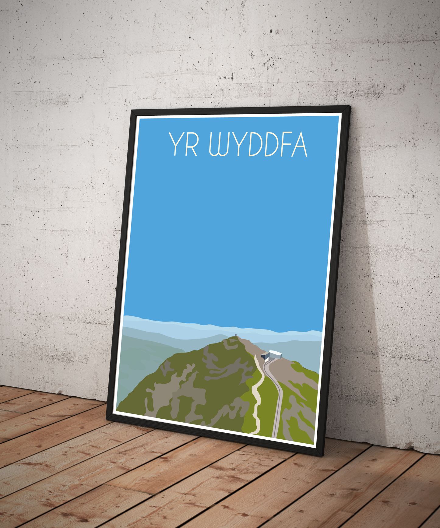 Yr Wyddfa, Snowdon Eryri National Park (Snowdonia) Welsh 3000's poster print