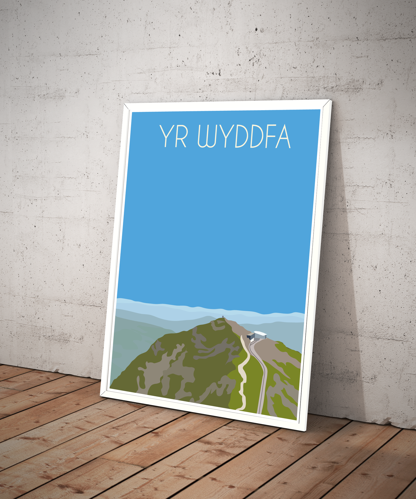 Yr Wyddfa, Snowdon Eryri National Park (Snowdonia) Welsh 3000's poster print