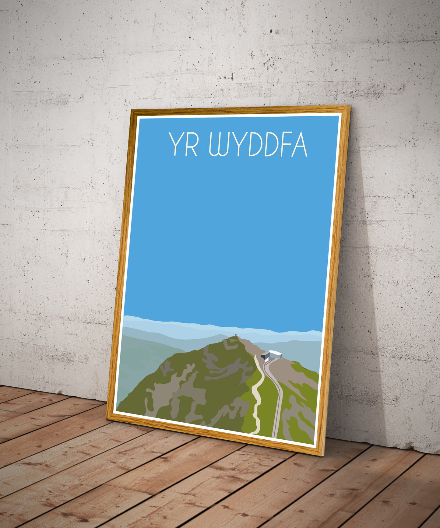 Yr Wyddfa, Snowdon Eryri National Park (Snowdonia) Welsh 3000's poster print
