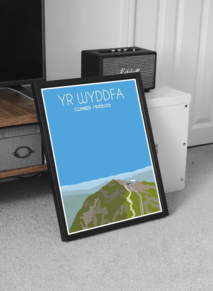 Yr Wyddfa, Snowdon Eryri National Park (Snowdonia) Welsh 3000's poster print