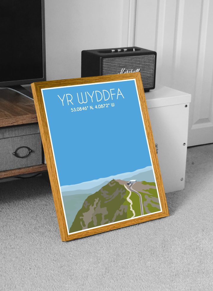 Yr Wyddfa, Snowdon Eryri National Park (Snowdonia) Welsh 3000's poster print