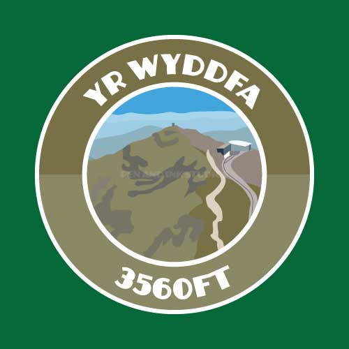 Yr Wyddfa Snowdon Sticker | Welsh 3000's Visitor Themed Sticker