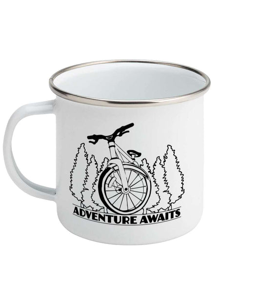 Adventure Awaits - Enamel Mug Pen and Ink Studios