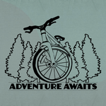 Adventure Awaits cycling themed Zoody