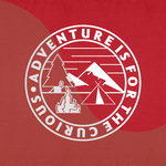 Adventure Is For The Curious hiking themed Hoody