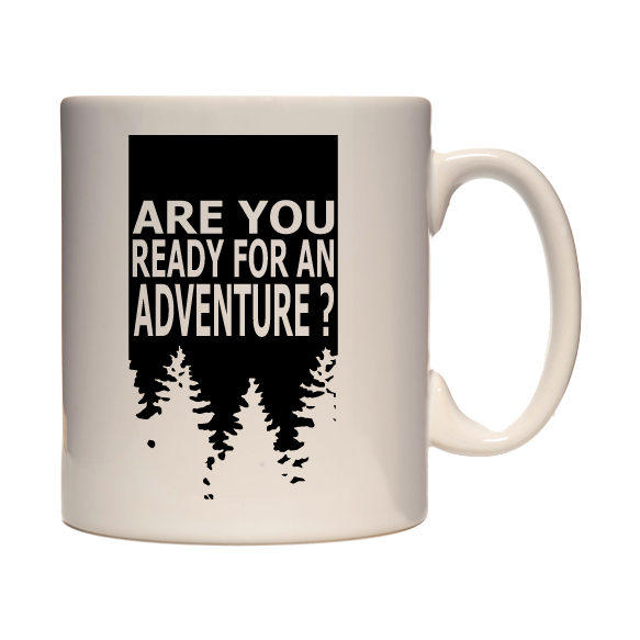Adventure Mug - 330ml mug, hiking, cycling, surfing, walking, mountain Pen and Ink Studios