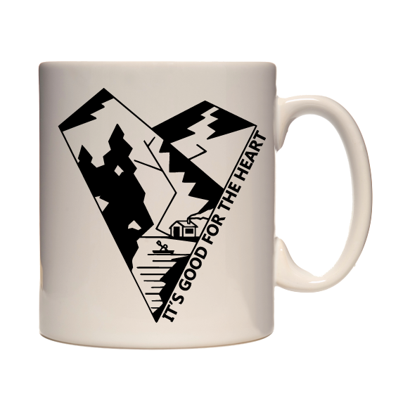 Adventure Mug - 330ml mug, hiking, cycling, surfing, walking, mountain Pen and Ink Studios