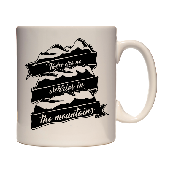 Adventure Mug - 330ml mug, hiking, cycling, surfing, walking, mountain Pen and Ink Studios