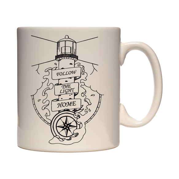 Adventure Mug - 330ml mug, hiking, cycling, surfing, walking, mountain Pen and Ink Studios