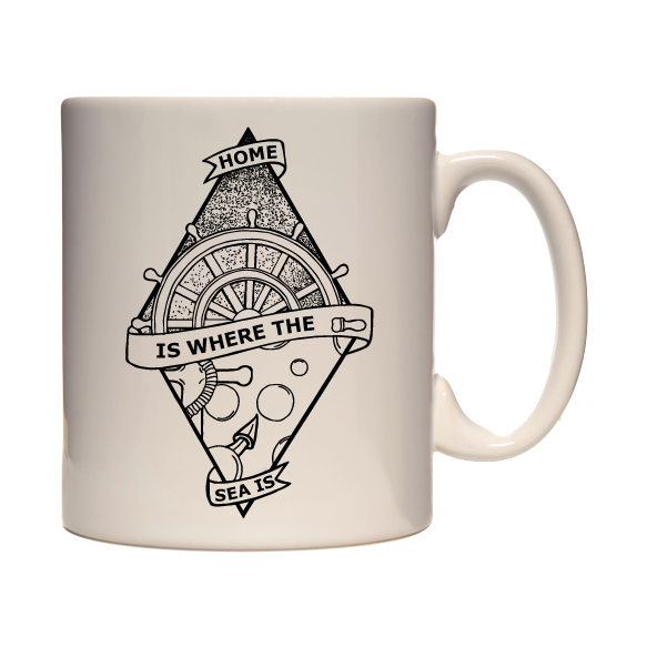 Adventure Mug - 330ml mug, hiking, cycling, surfing, walking, mountain Pen and Ink Studios