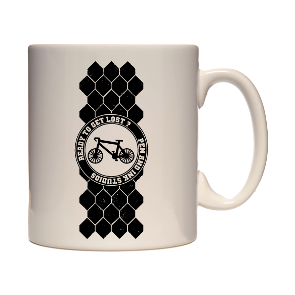 Adventure Mug - 330ml mug, hiking, cycling, surfing, walking, mountain Pen and Ink Studios
