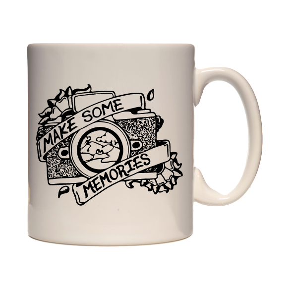 Adventure Mug - 330ml mug, hiking, cycling, surfing, walking, mountain Pen and Ink Studios