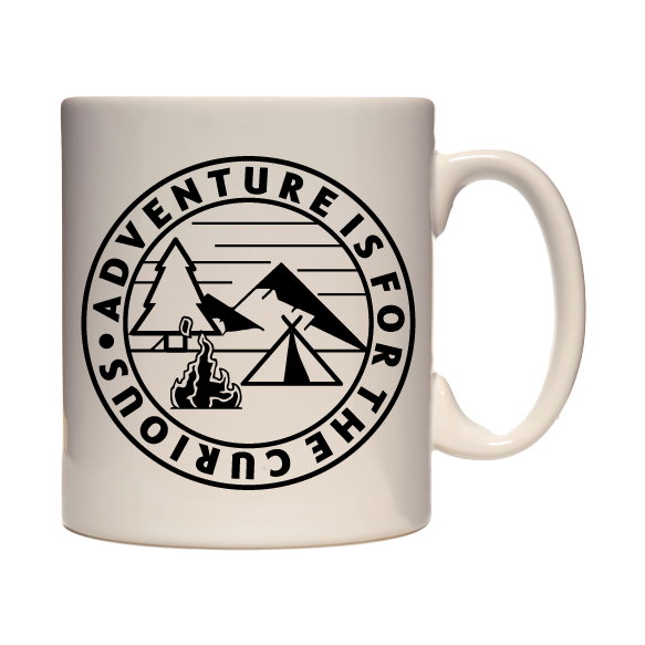 Adventure Mug - 330ml mug, hiking, cycling, surfing, walking, mountain Pen and Ink Studios