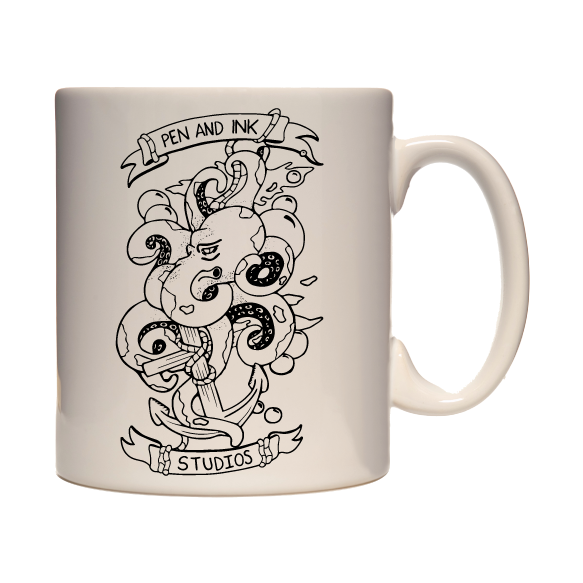 Adventure Mug - 330ml mug, hiking, cycling, surfing, walking, mountain Pen and Ink Studios
