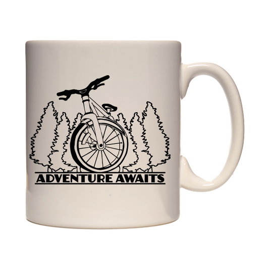 Adventure Mug - 330ml mug, hiking, cycling, surfing, walking, mountain Pen and Ink Studios