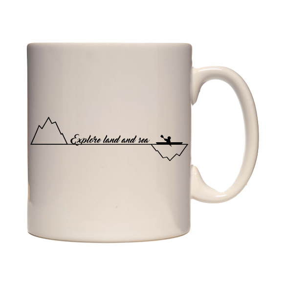 Adventure Mug - 330ml mug, hiking, cycling, surfing, walking, mountain Pen and Ink Studios