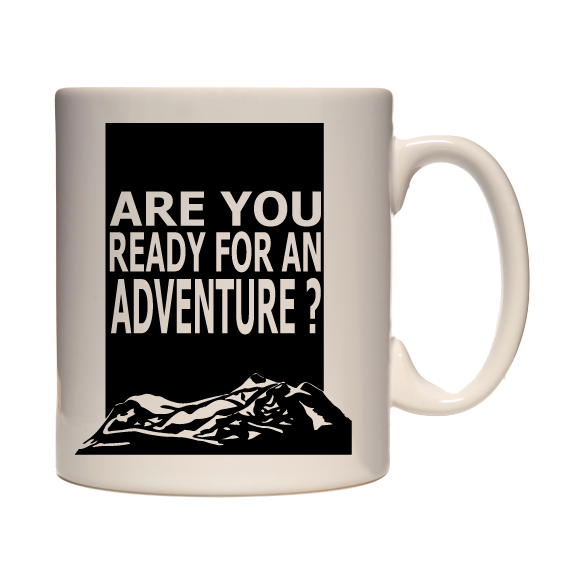 Adventure Mug - 330ml mug, hiking, cycling, surfing, walking, mountain Pen and Ink Studios
