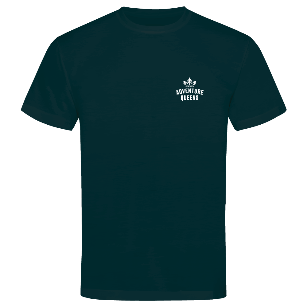 Adventure Queens logo unisex t-shirt with small design