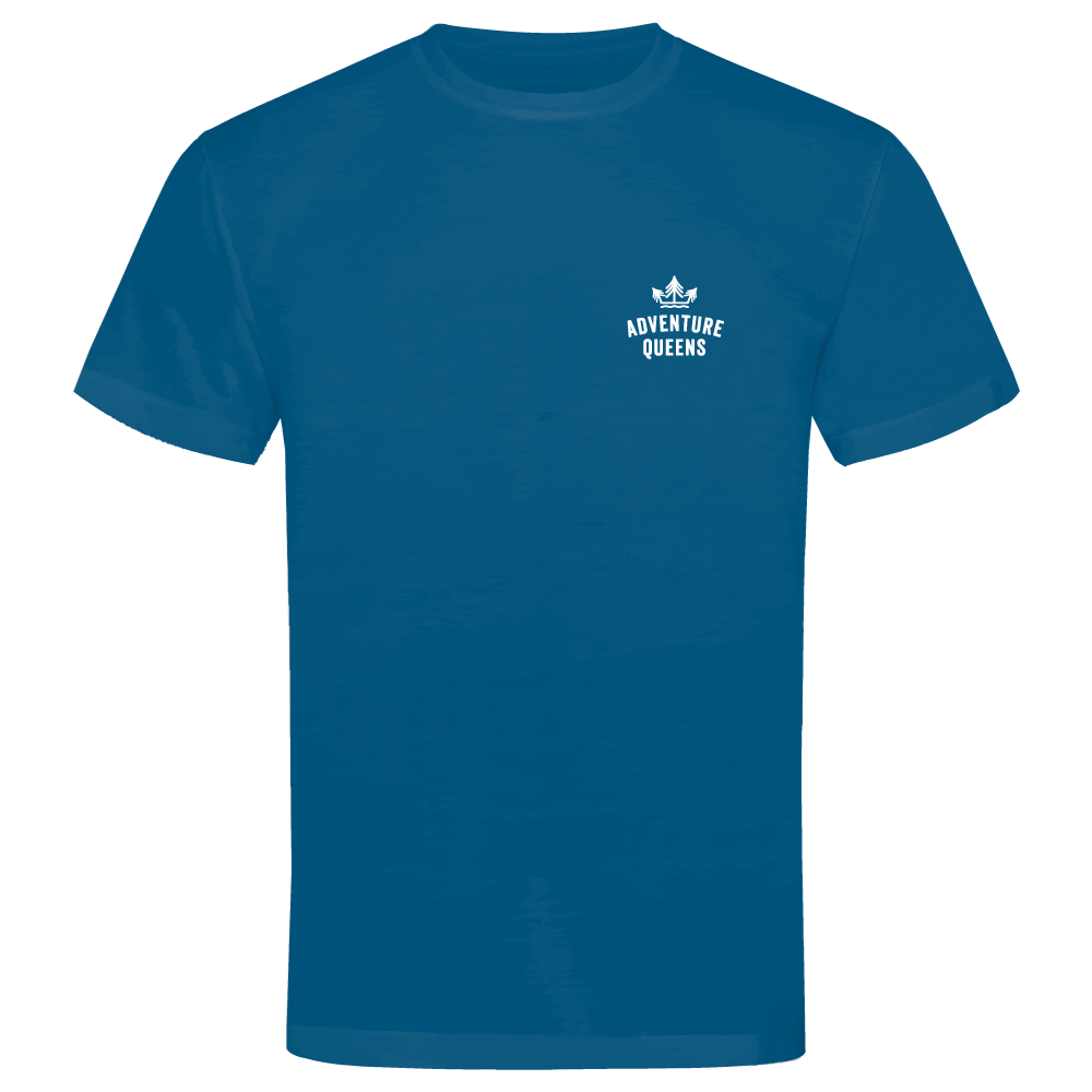 Adventure Queens logo unisex t-shirt with small design