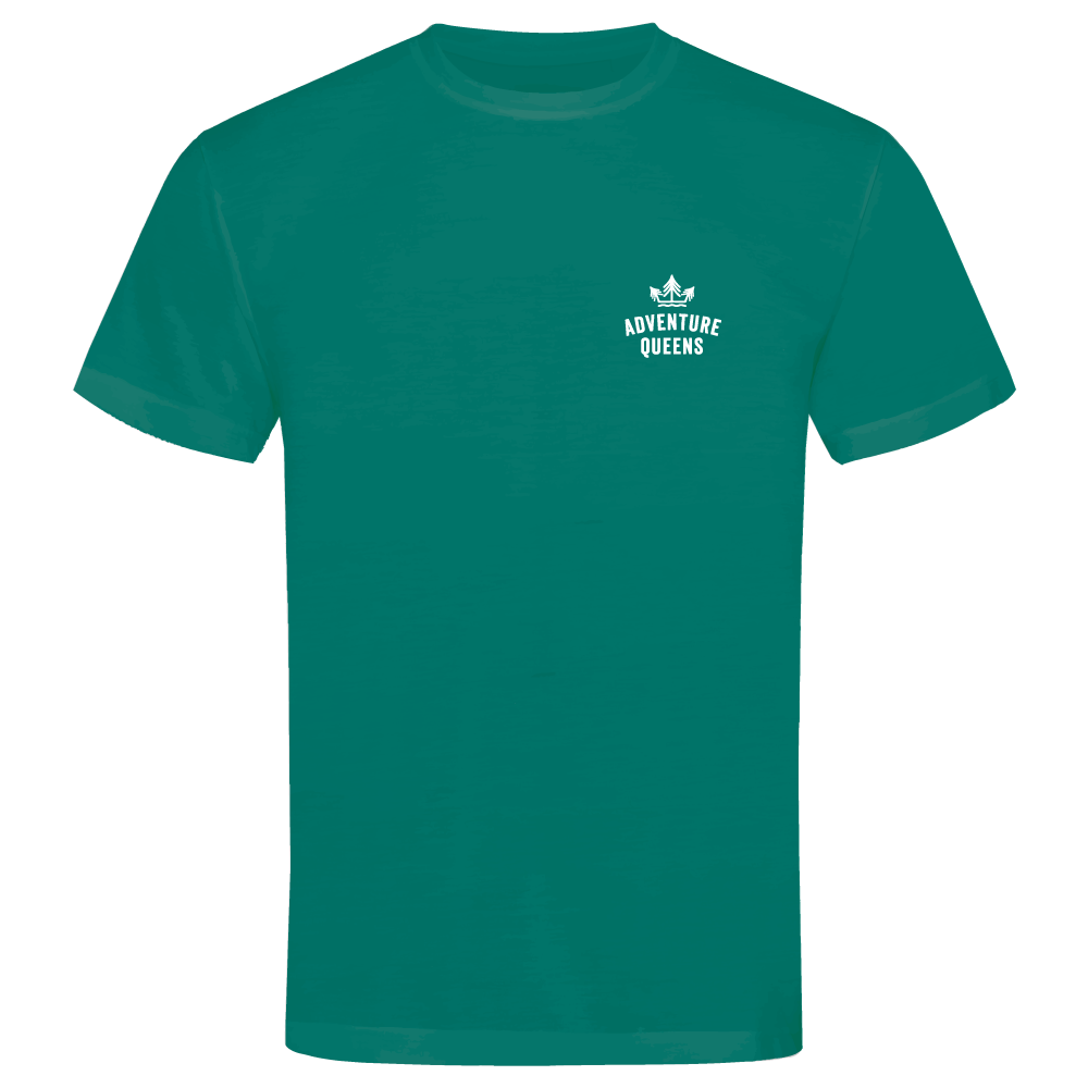 Adventure Queens logo unisex t-shirt with small design