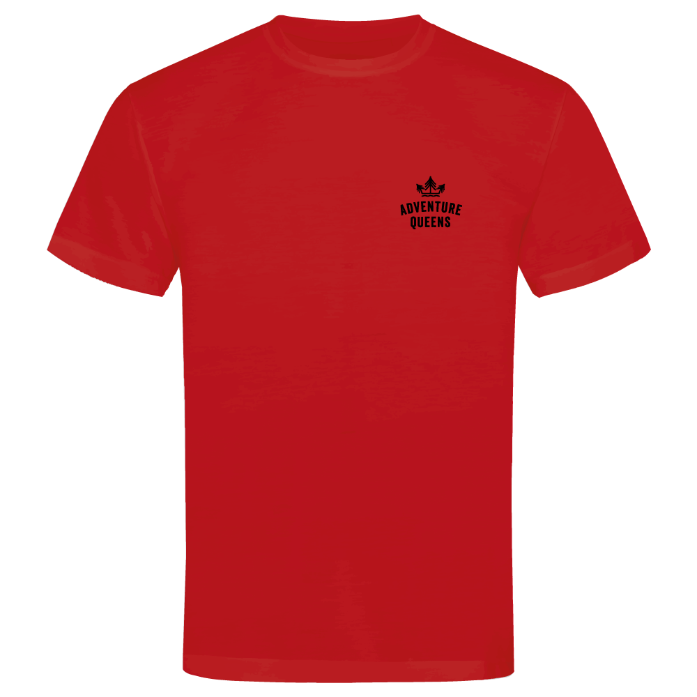 Adventure Queens logo unisex t-shirt with small design