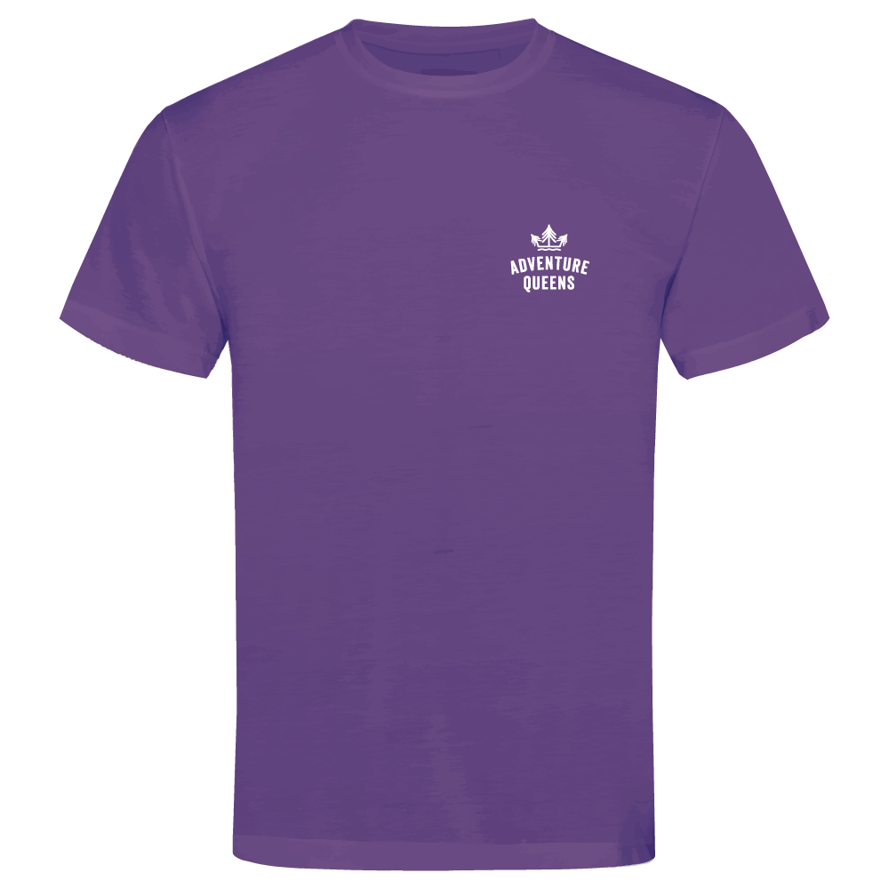 Adventure Queens logo unisex t-shirt with small design