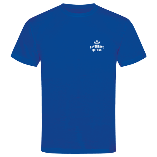 Adventure Queens logo unisex t-shirt with small design