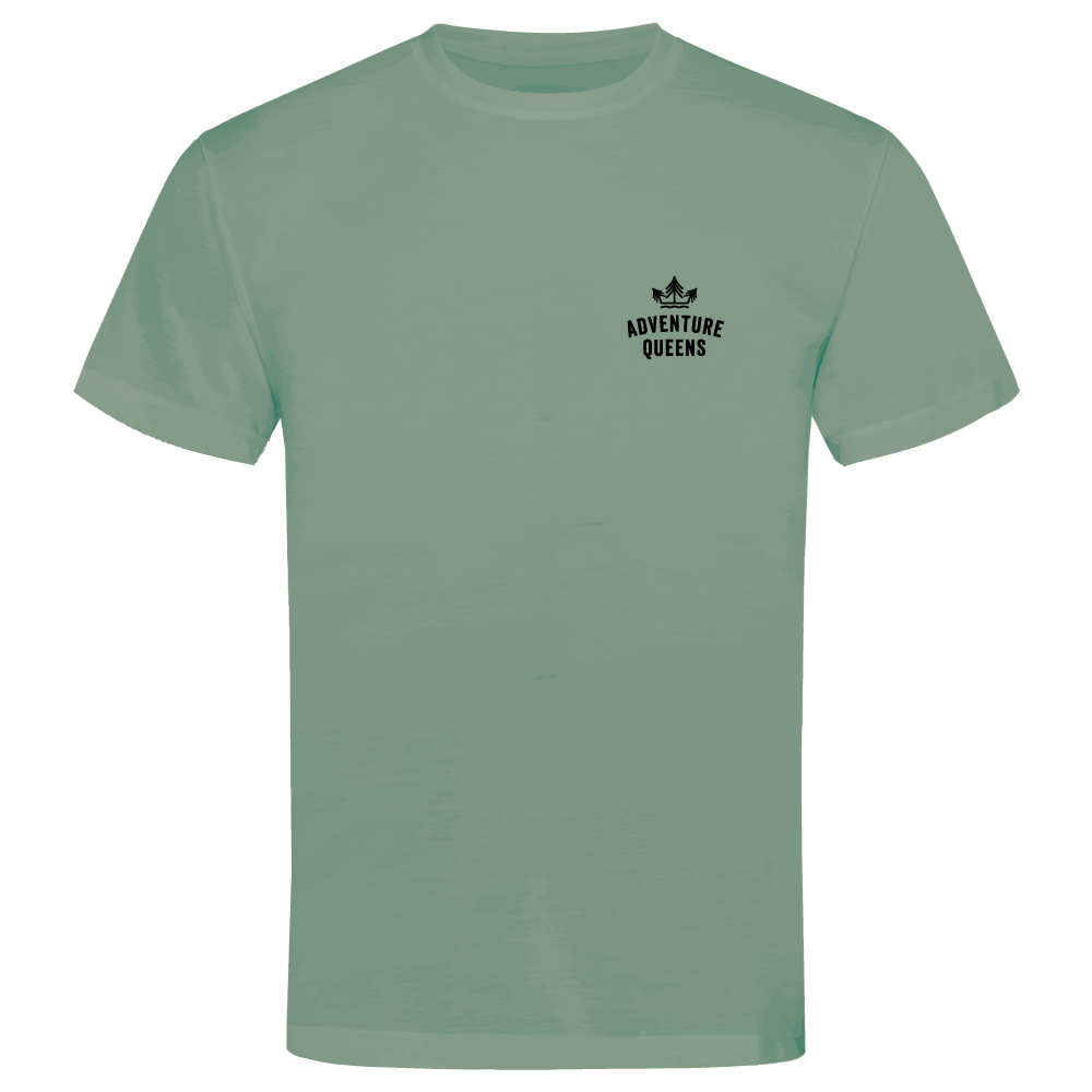 Adventure Queens logo unisex t-shirt with small design