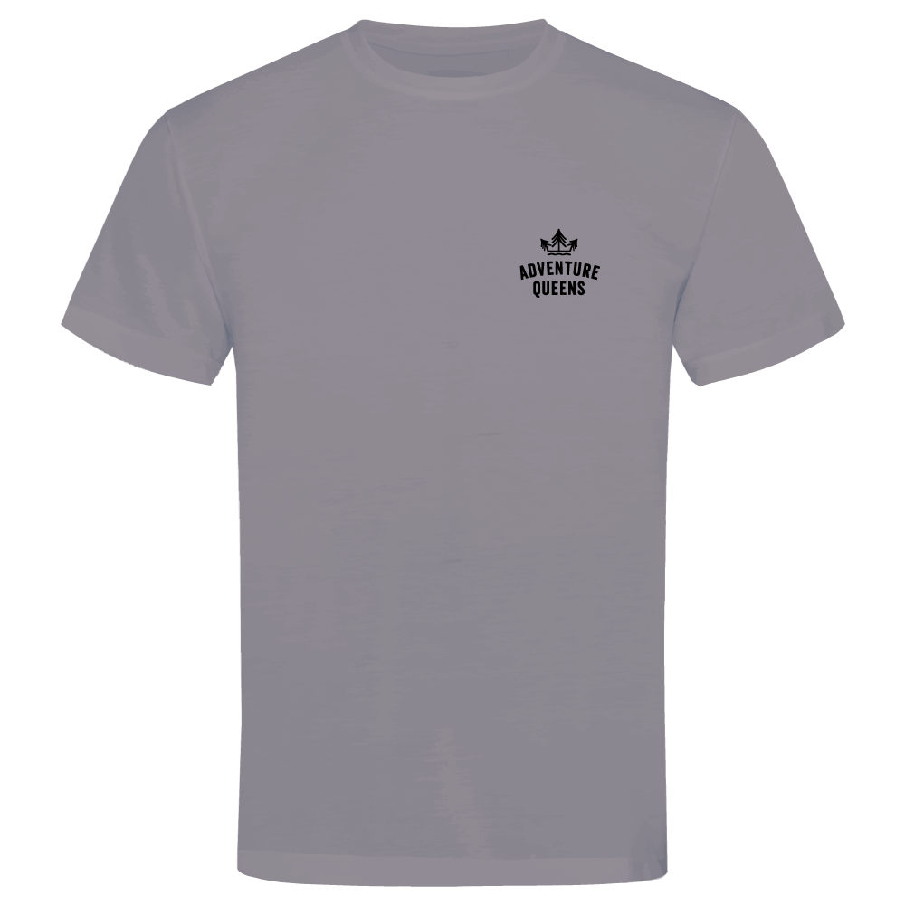 Adventure Queens logo unisex t-shirt with small design
