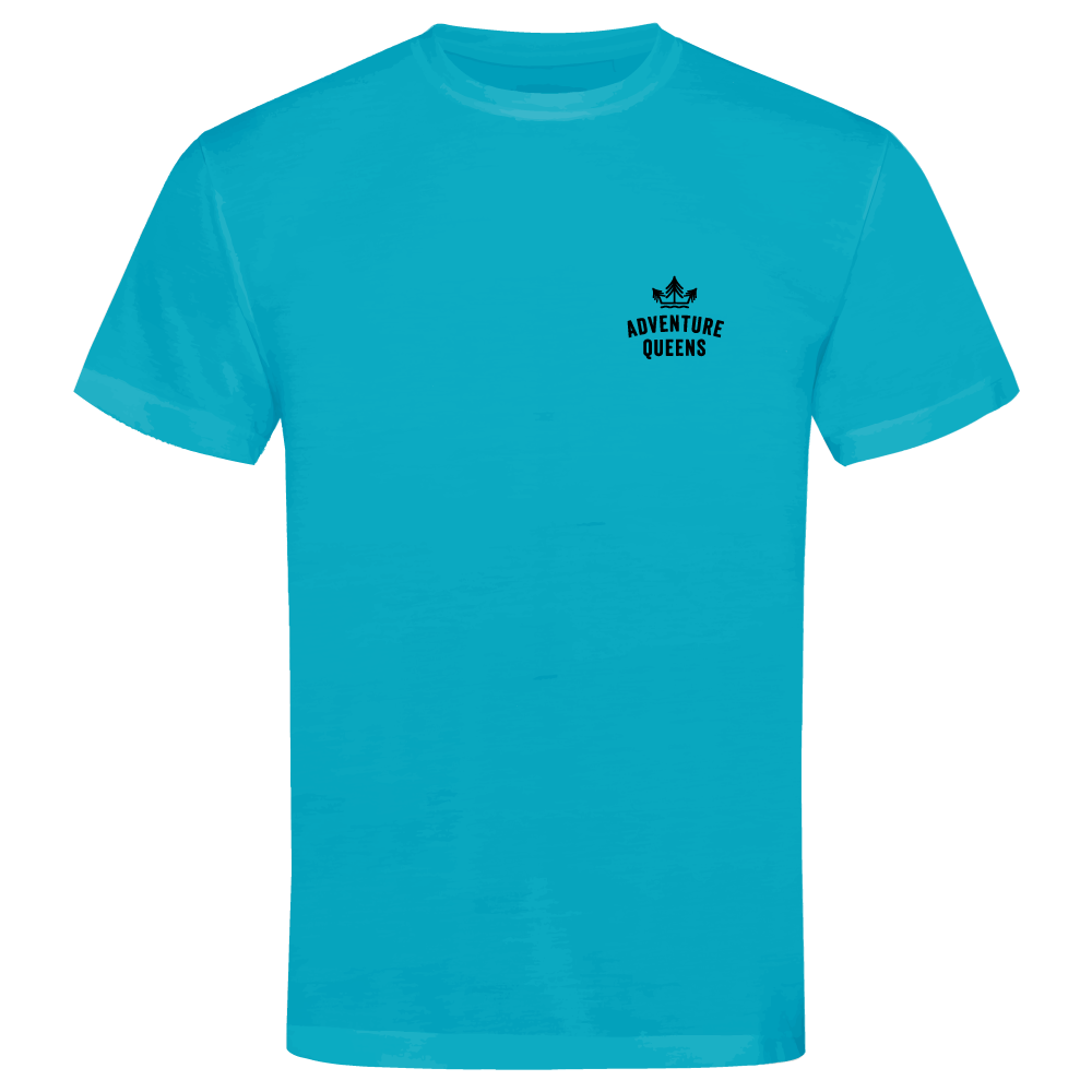 Adventure Queens logo unisex t-shirt with small design