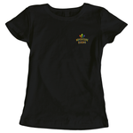 Adventure Queens Rainbow logo women's t-shirt with pocket design