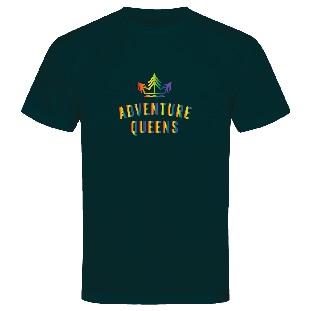 Adventure Queens Rainbow logo unisex t-shirt