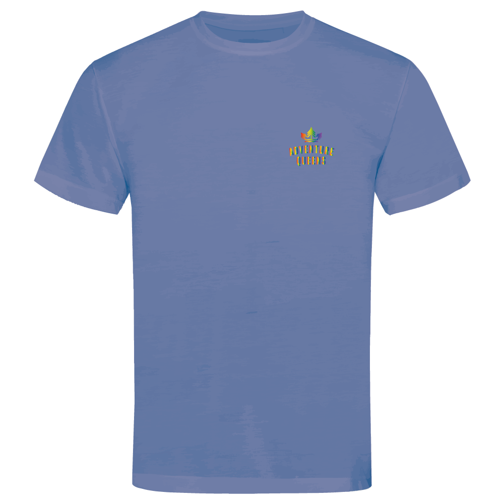Adventure Queens Rainbow logo unisex t-shirt with pocket design