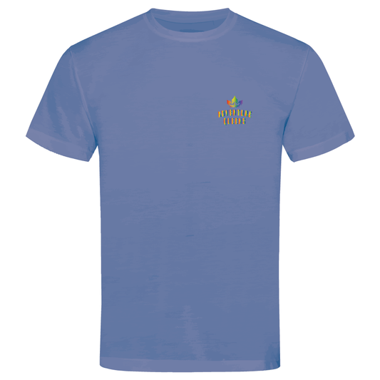 Adventure Queens Rainbow logo unisex t-shirt with pocket design