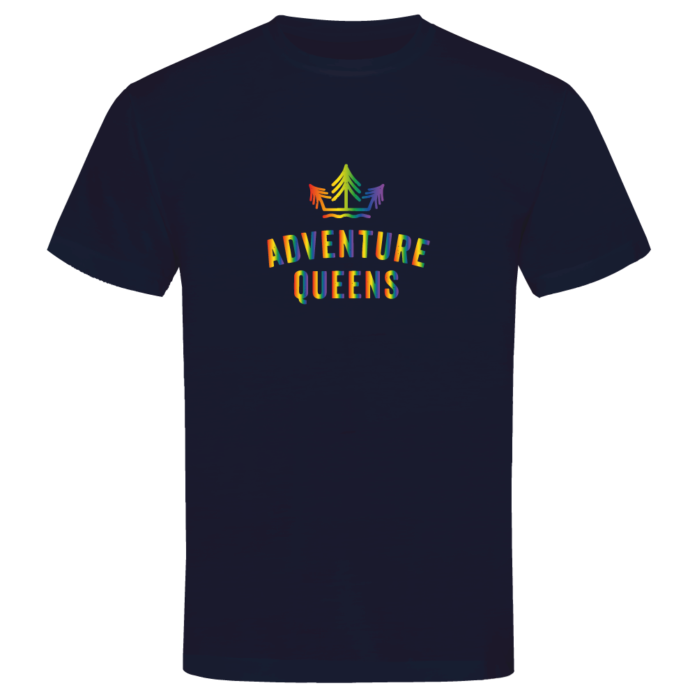 Adventure Queens Rainbow logo unisex t-shirt
