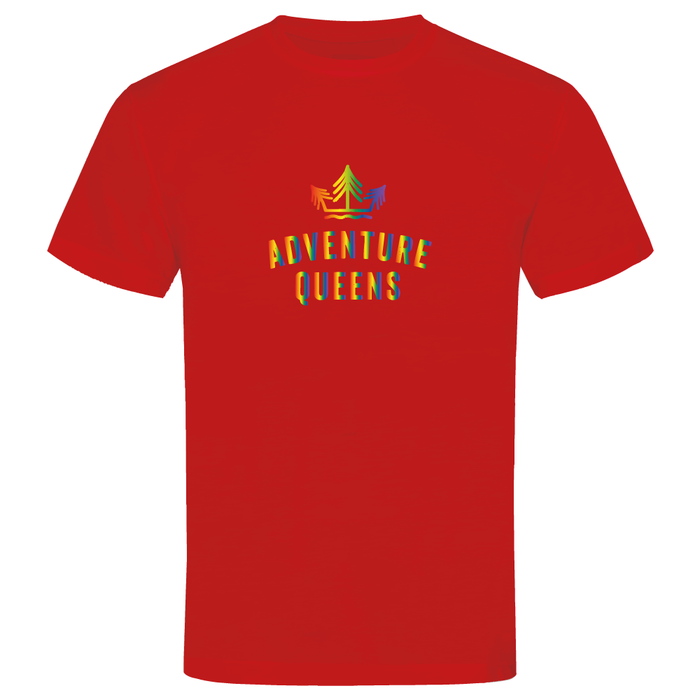 Adventure Queens Rainbow logo unisex t-shirt