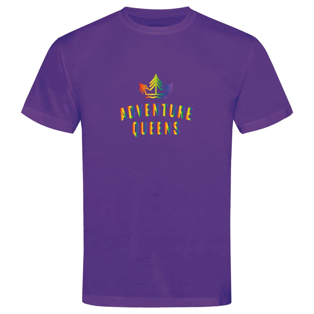 Adventure Queens Rainbow logo unisex t-shirt
