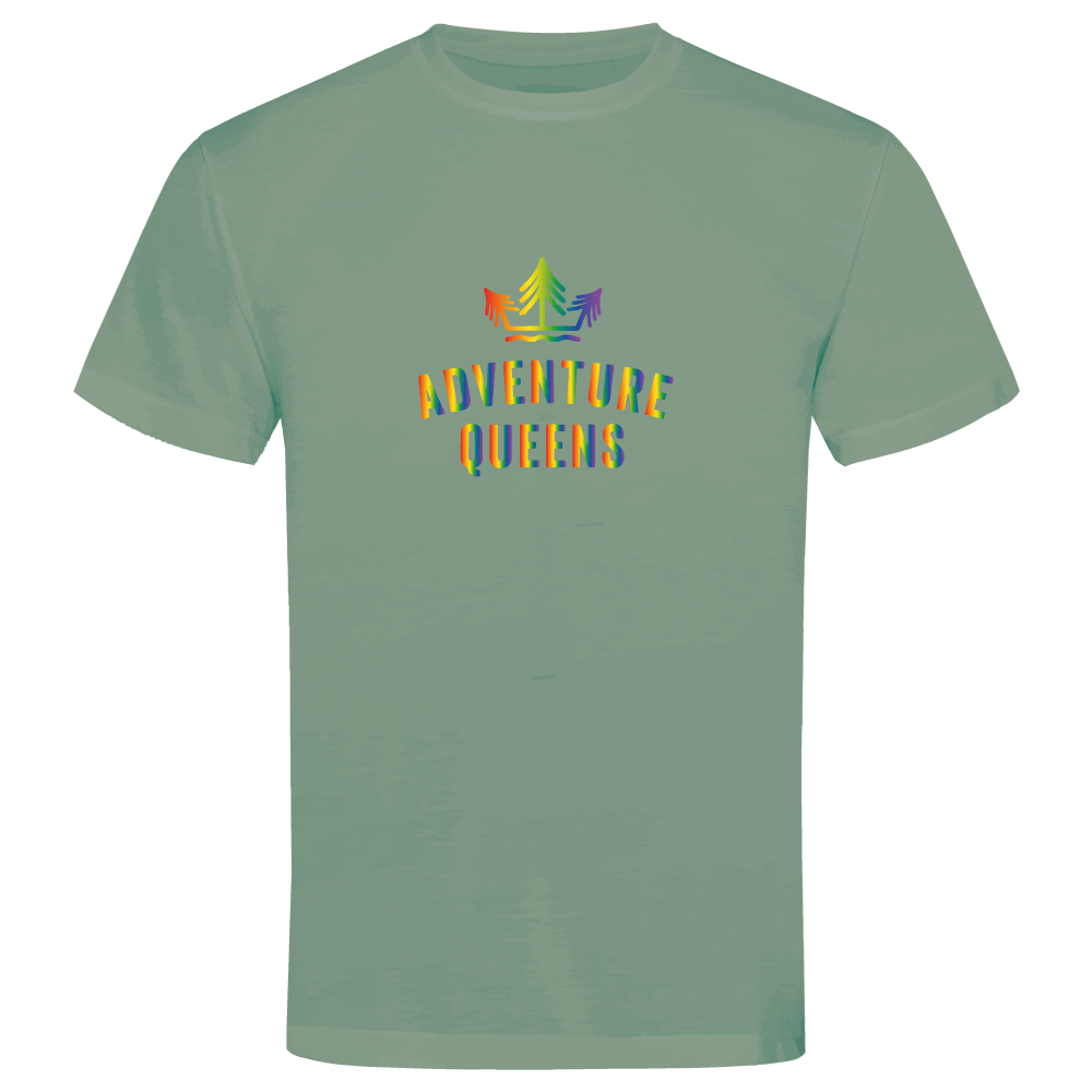 Adventure Queens Rainbow logo unisex t-shirt
