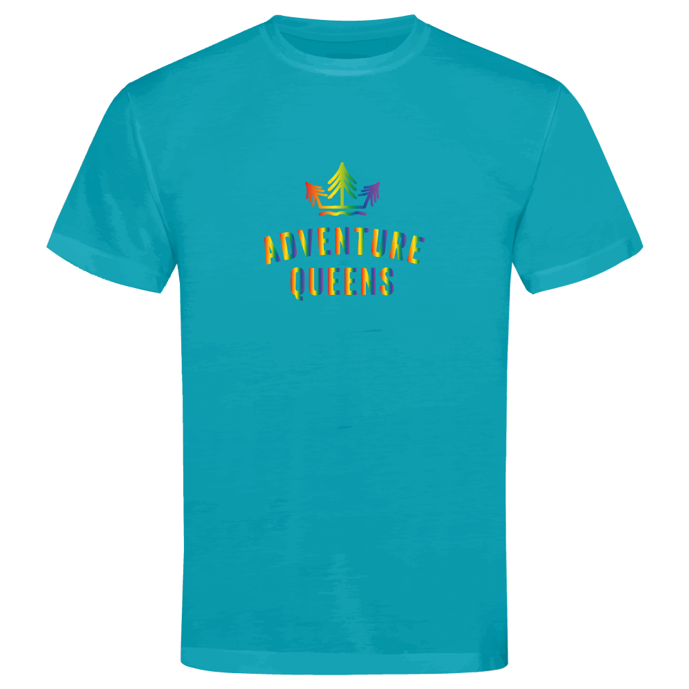 Adventure Queens Rainbow logo unisex t-shirt