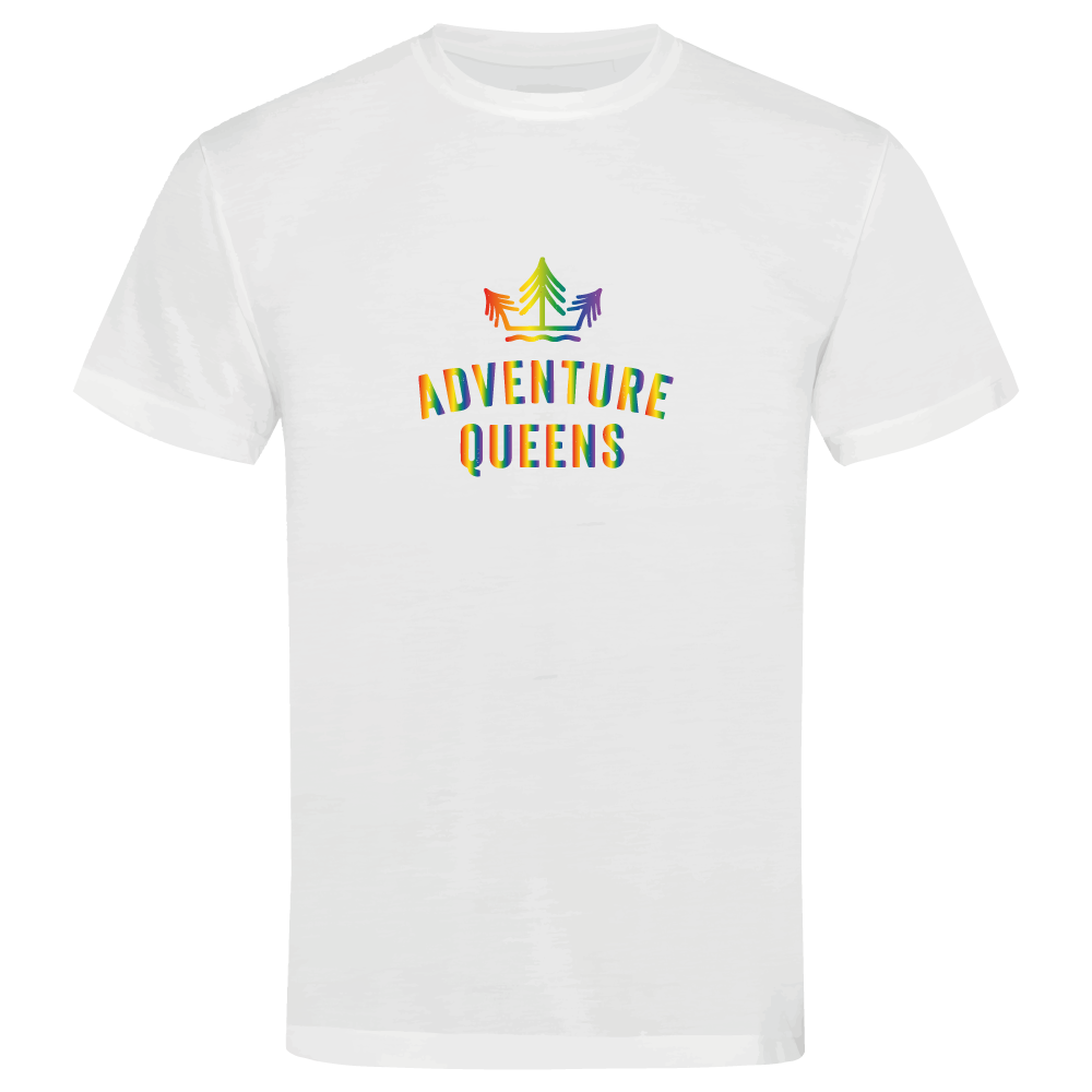 Adventure Queens Rainbow logo unisex t-shirt
