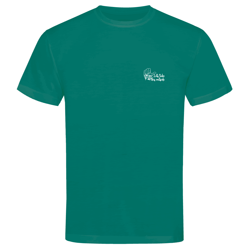 Adventure Queens Let's Take This Outside unisex t-shirt with small design