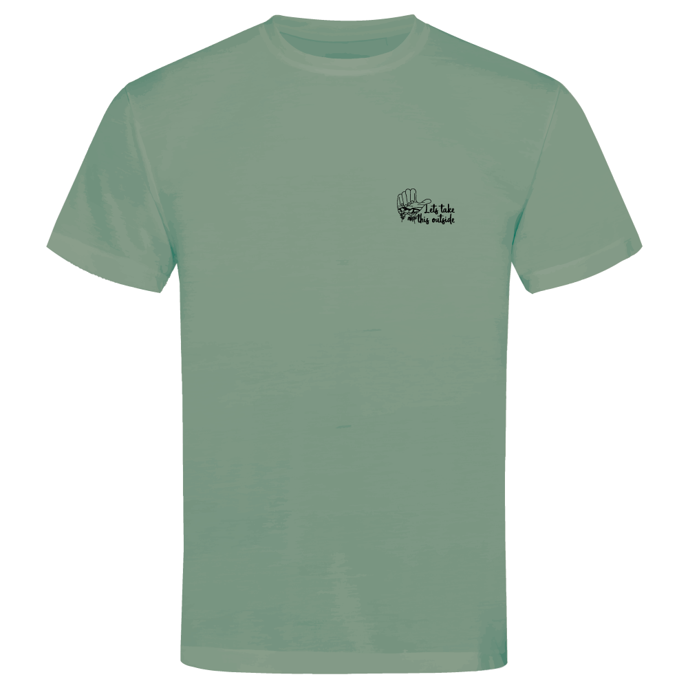 Adventure Queens Let's Take This Outside unisex t-shirt with small design