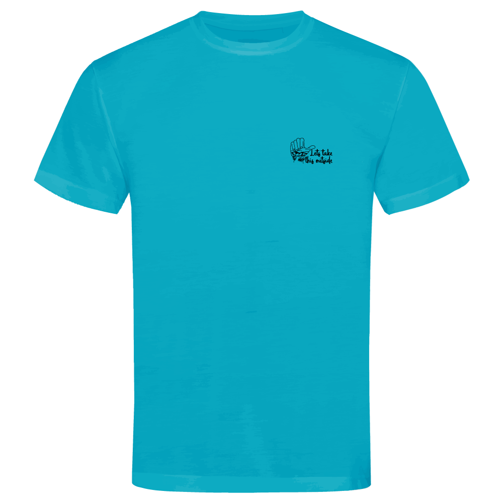 Adventure Queens Let's Take This Outside unisex t-shirt with small design